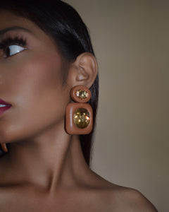 PADDY EARRINGS - TAN