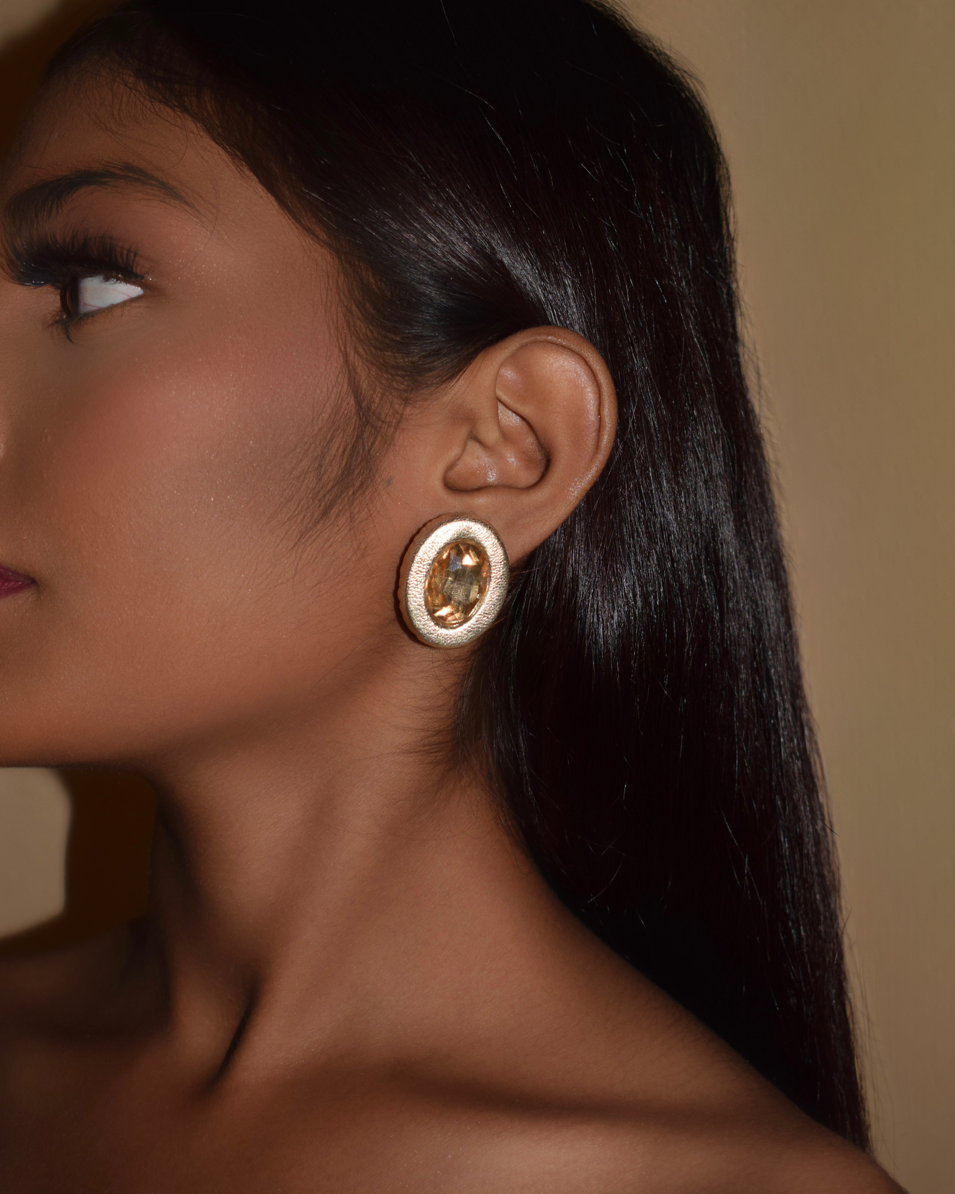 OVALINE STUDS - GOLD