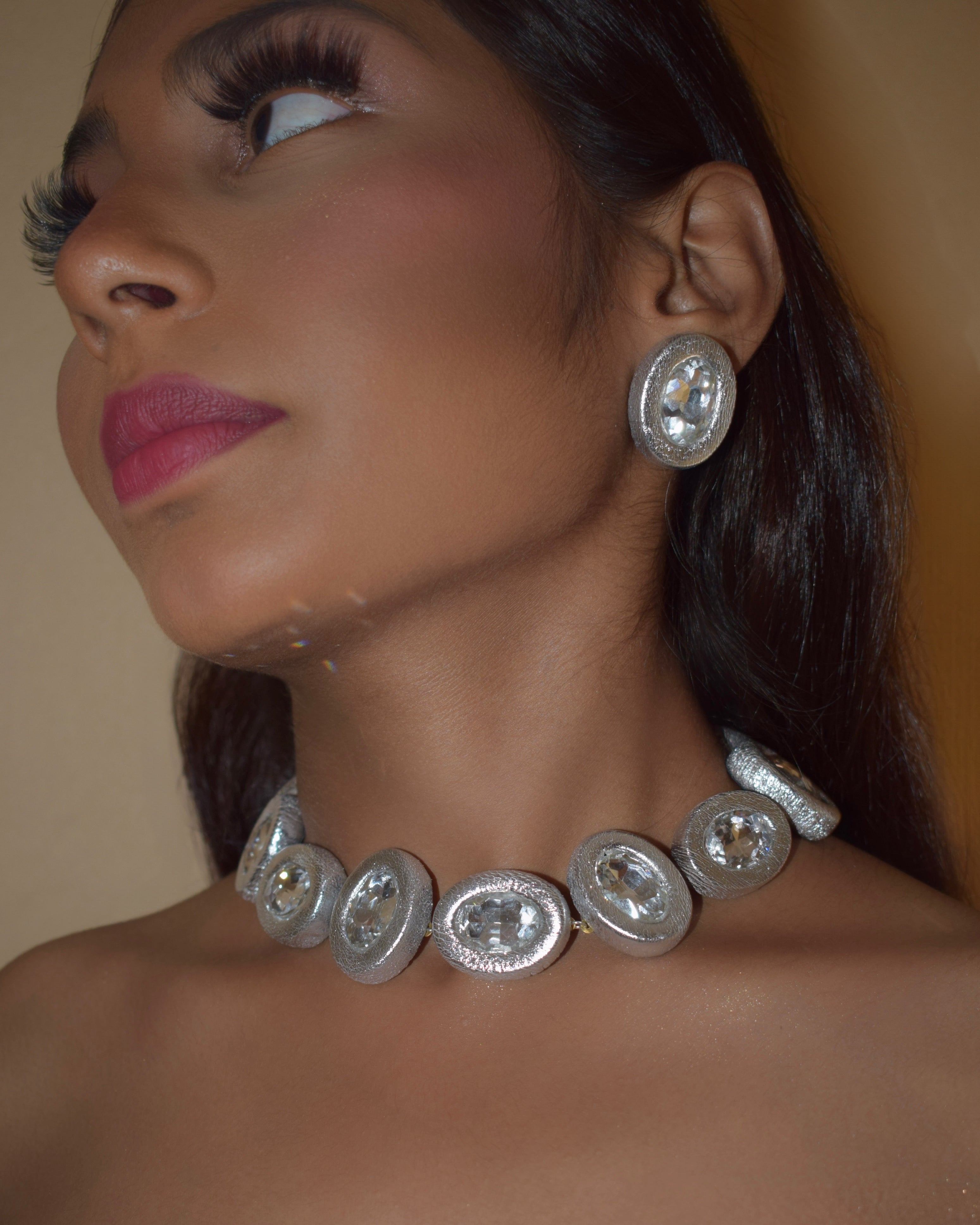 OVALINE STUDS - SILVER