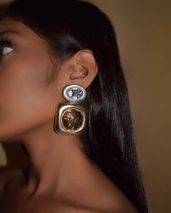 PADDY EARRINGS - GOLD & SILVER