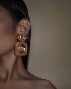 PADDY EARRINGS - TAN