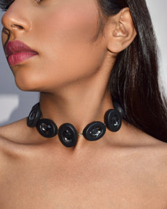 OVALINE NECKLACE - BLACK