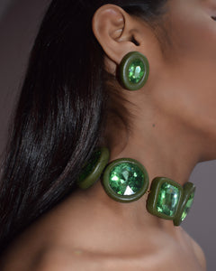 AURORA CHOKER - OLIVE GREEN
