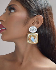 PADDY EARRINGS - GOLD & SILVER