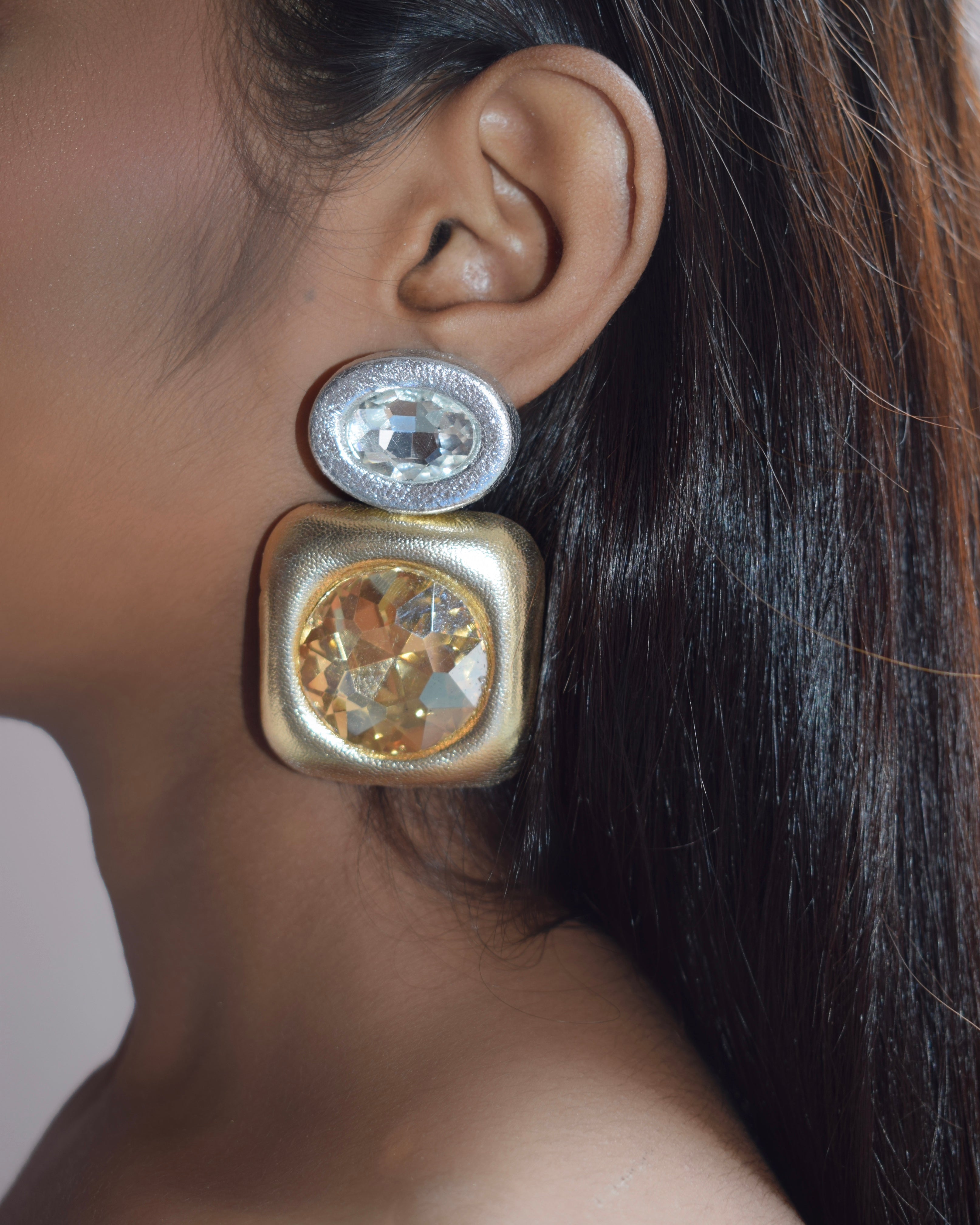 PADDY EARRINGS - GOLD & SILVER