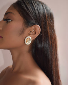OVALINE STUDS - GOLD