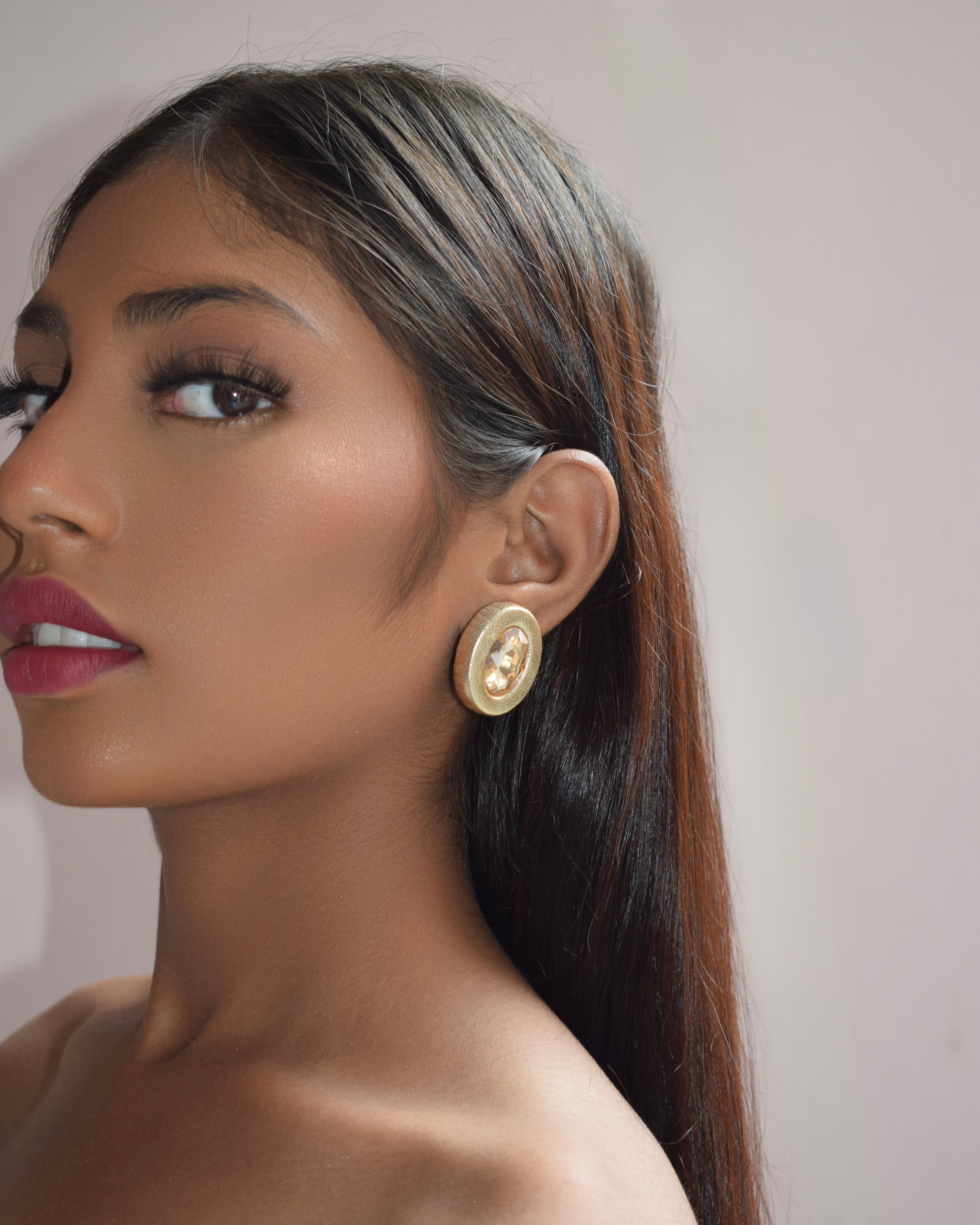 OVALINE STUDS - GOLD