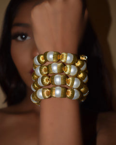 GOLD PEARL BRACELET