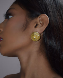 BLING SPHERE STUDS - GOLD